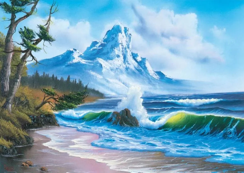 Mountain by the Sea, 1000-Universalios dėlionės-Brain Games LT
