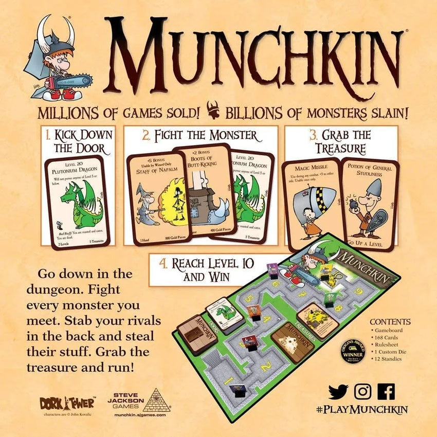 Munchkin Deluxe-Stalo žaidimai-Brain Games LT