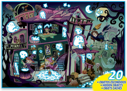 Mysterious Puzzle Haunted house, 100-Vaikiškos dėlionės-Brain Games LT