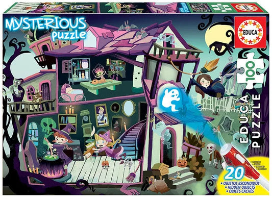 Mysterious Puzzle Haunted house, 100-Vaikiškos dėlionės-Brain Games LT