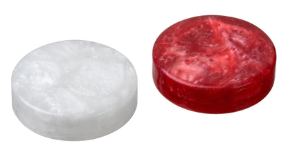 Philos Klasikiniai žaidimai Nardų žetonai „medium“ – 28 × 8 mm, plastikiniai, raudoni–balti