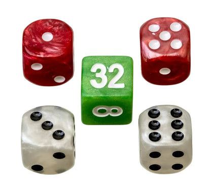 Philos Klasikiniai žaidimai Nardų žetonai „medium“ – 28 × 8 mm, plastikiniai, raudoni–balti