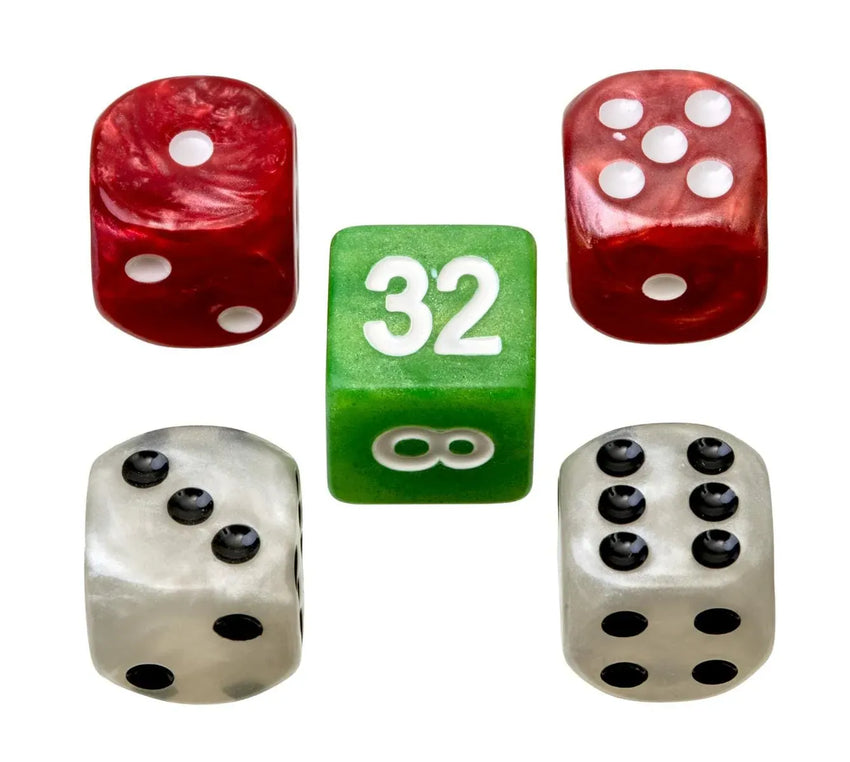 Philos Klasikiniai žaidimai Nardų žetonai „medium“ – 28 × 8 mm, plastikiniai, raudoni–balti