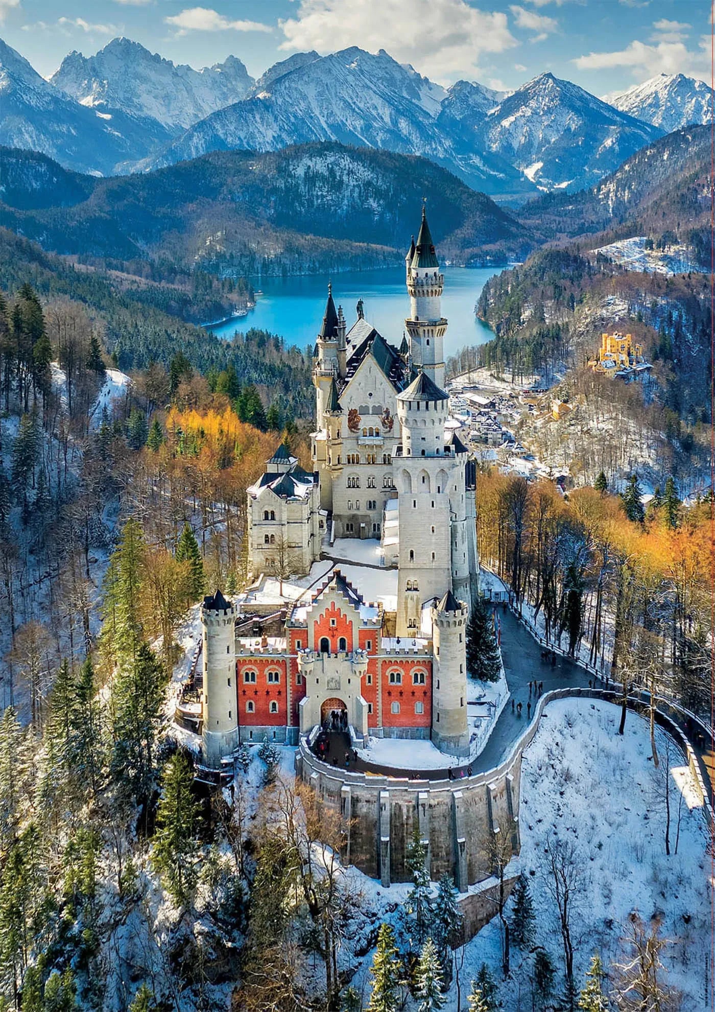Neuschwanstein Castle, 1000-Universalios dėlionės-Brain Games LT