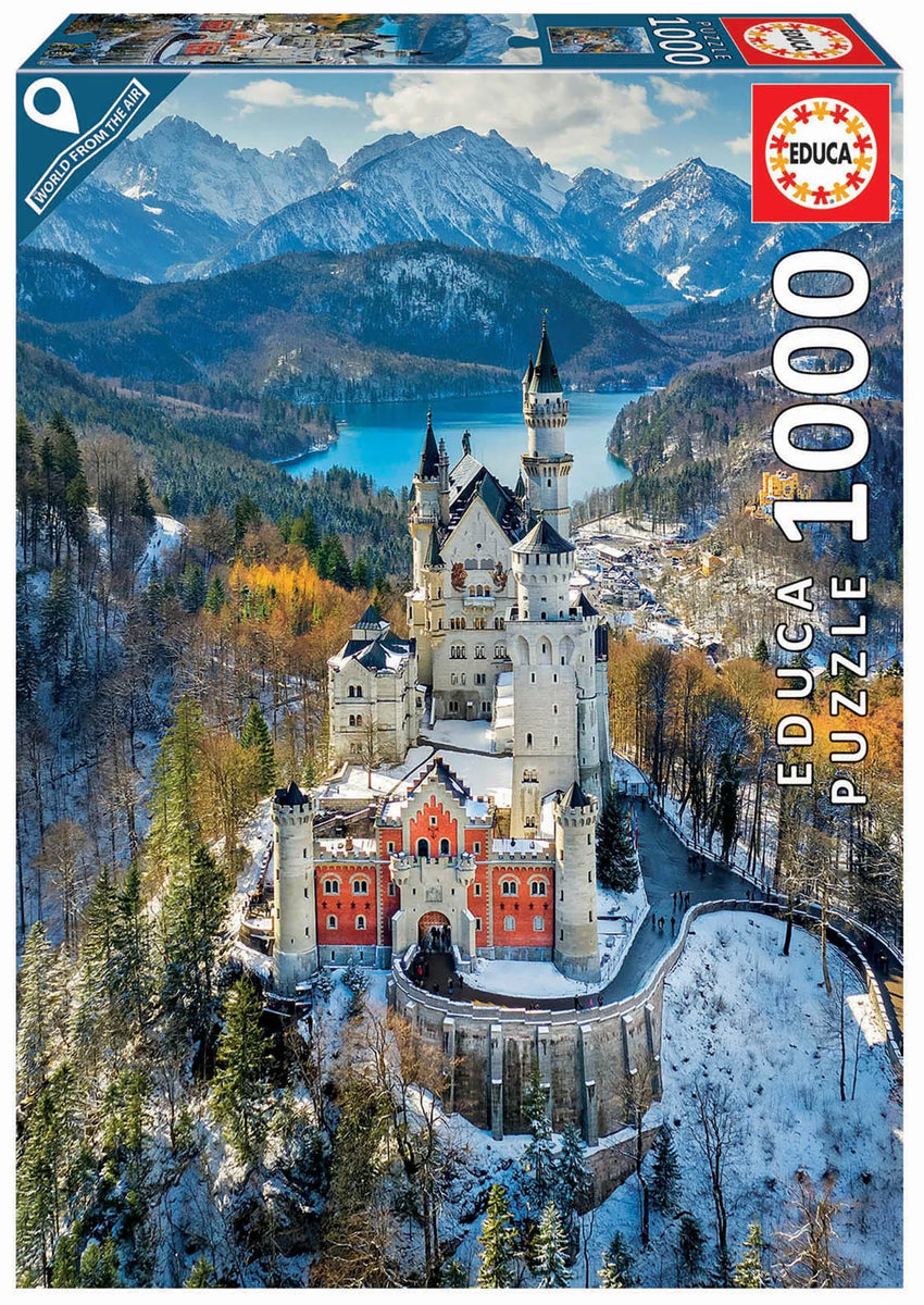 Neuschwanstein Castle, 1000-Universalios dėlionės-Brain Games LT