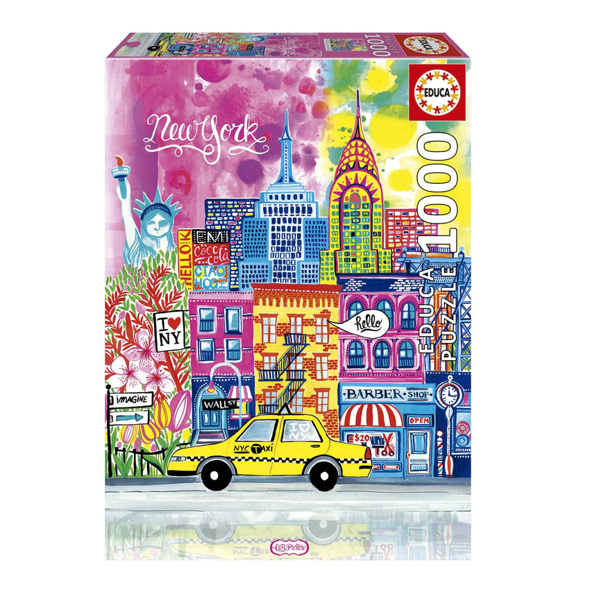 New York - Car Pintos, 1000-Universalios dėlionės-Brain Games LT