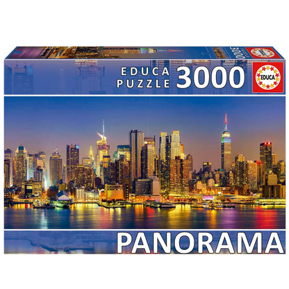 New York Skyline „Panorama“, 3000-Universalios dėlionės-Brain Games LT