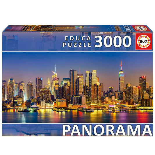 New York Skyline „Panorama“, 3000-Universalios dėlionės-Brain Games LT