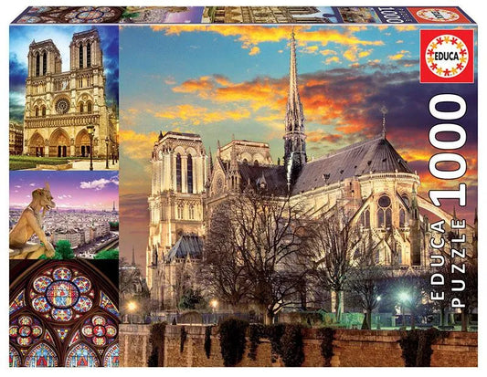 Notre Dame Collage, 1000-Universalios dėlionės-Brain Games LT