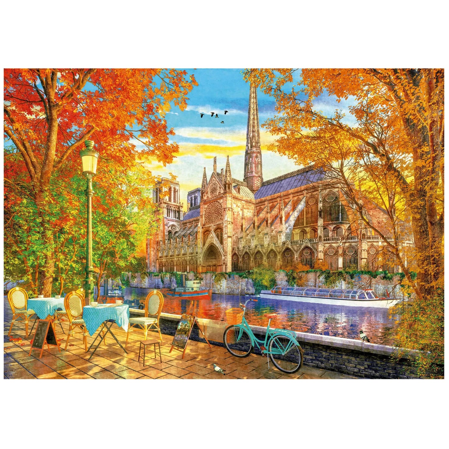 Notre Dame In Autumn, 1000-Universalios dėlionės-Brain Games LT