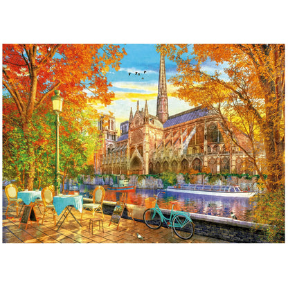 Notre Dame In Autumn, 1000-Universalios dėlionės-Brain Games LT