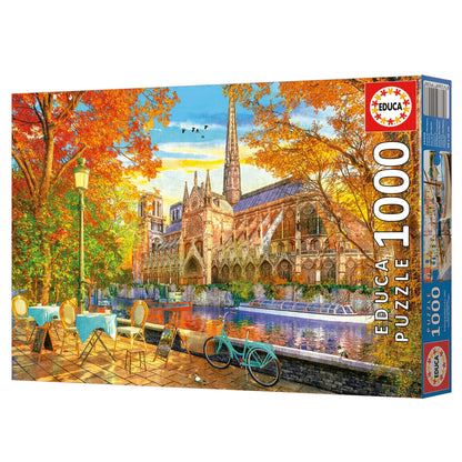 Notre Dame In Autumn, 1000-Universalios dėlionės-Brain Games LT