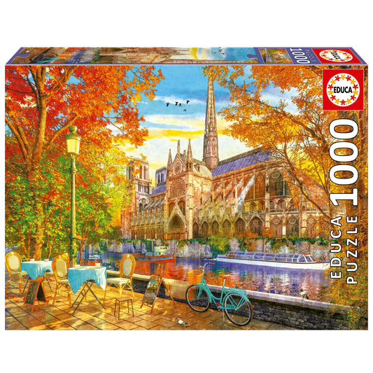Notre Dame In Autumn, 1000-Universalios dėlionės-Brain Games LT