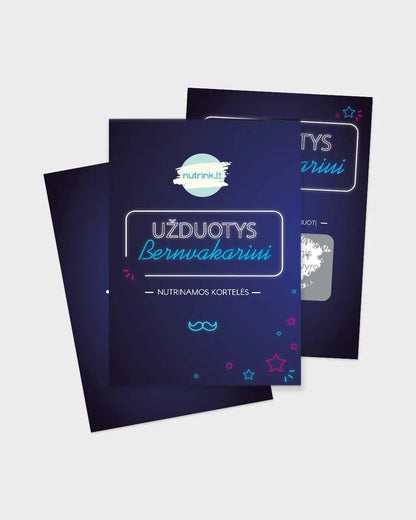 Nutrinamos kortelės „Bernvakario užduotys”-Kita-Brain Games LT