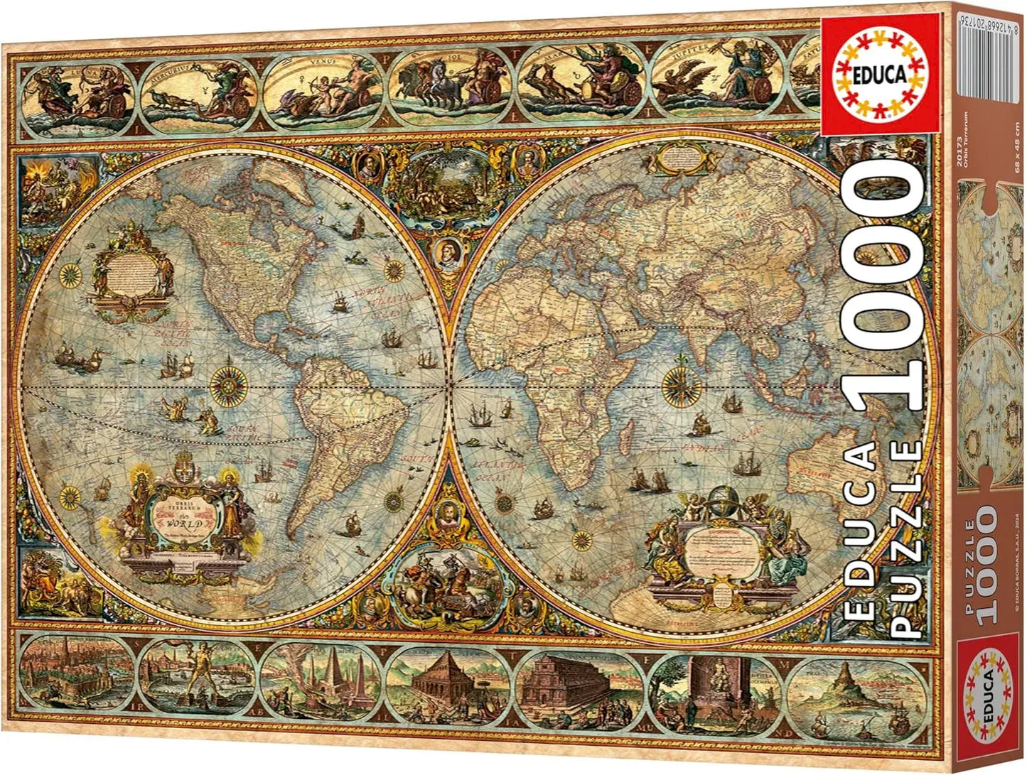 Orbis Terrarum, 1000-Universalios dėlionės-Brain Games LT
