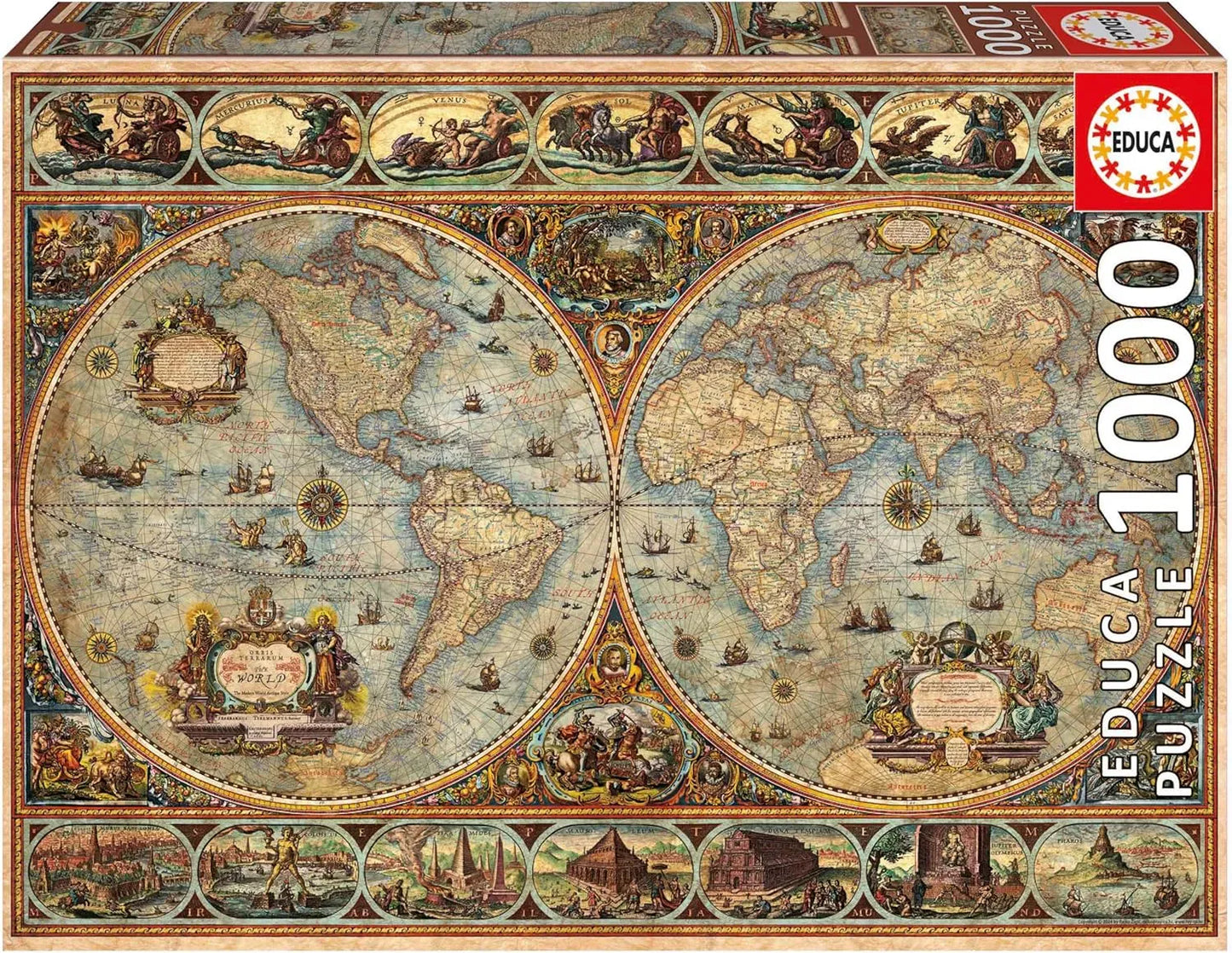 Orbis Terrarum, 1000-Universalios dėlionės-Brain Games LT
