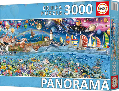 Educa Universalios dėlionės Panorama Life, 3000