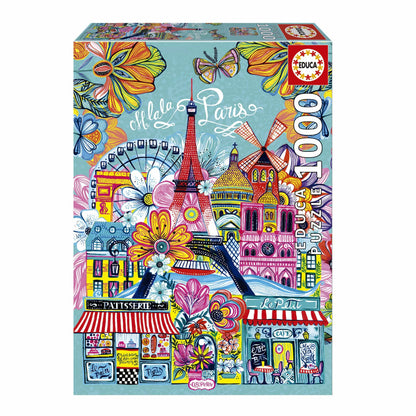 Paris - Car Pintos, 1000-Universalios dėlionės-Brain Games LT