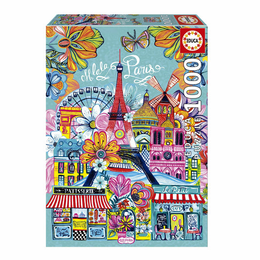 Paris - Car Pintos, 1000-Universalios dėlionės-Brain Games LT