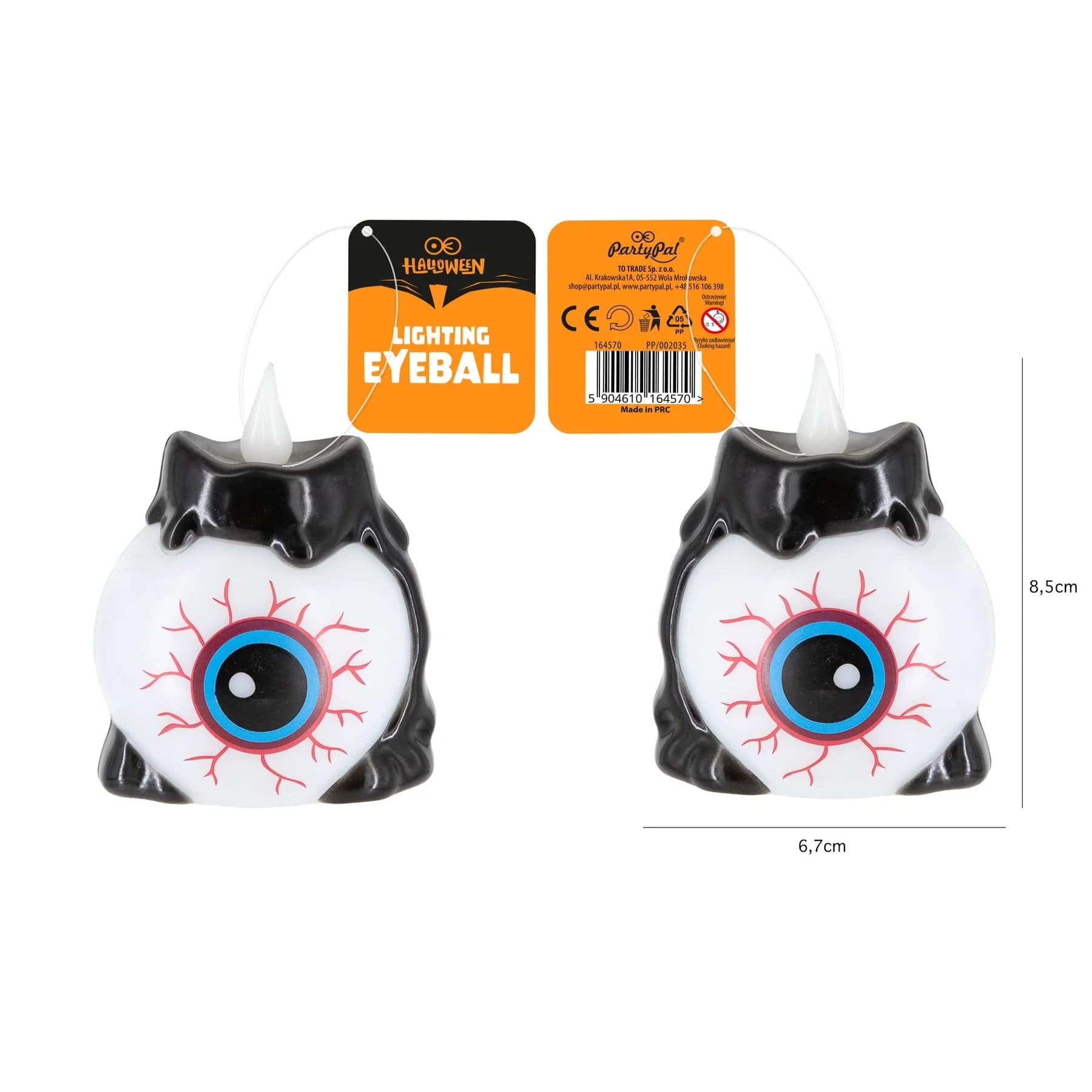 partypal Kita Helovino LED žvakė