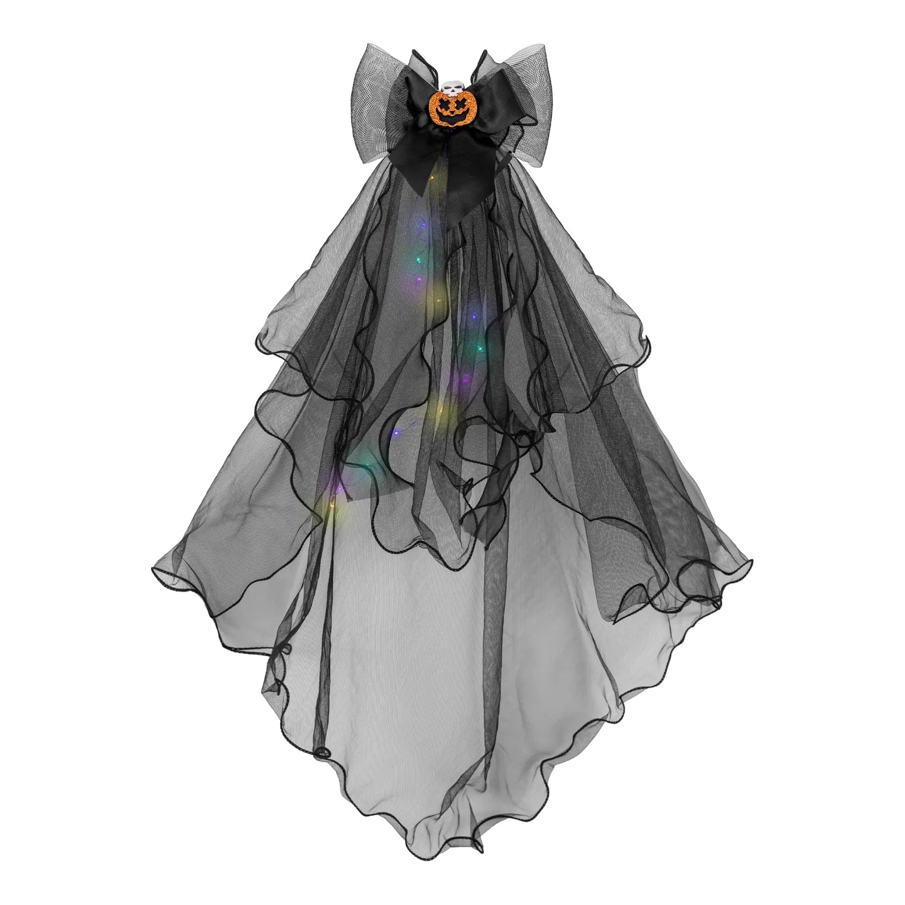 partypal Kita Juodas šydas su kaspinu ir LED