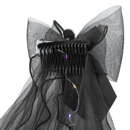 partypal Kita Juodas šydas su kaspinu ir LED