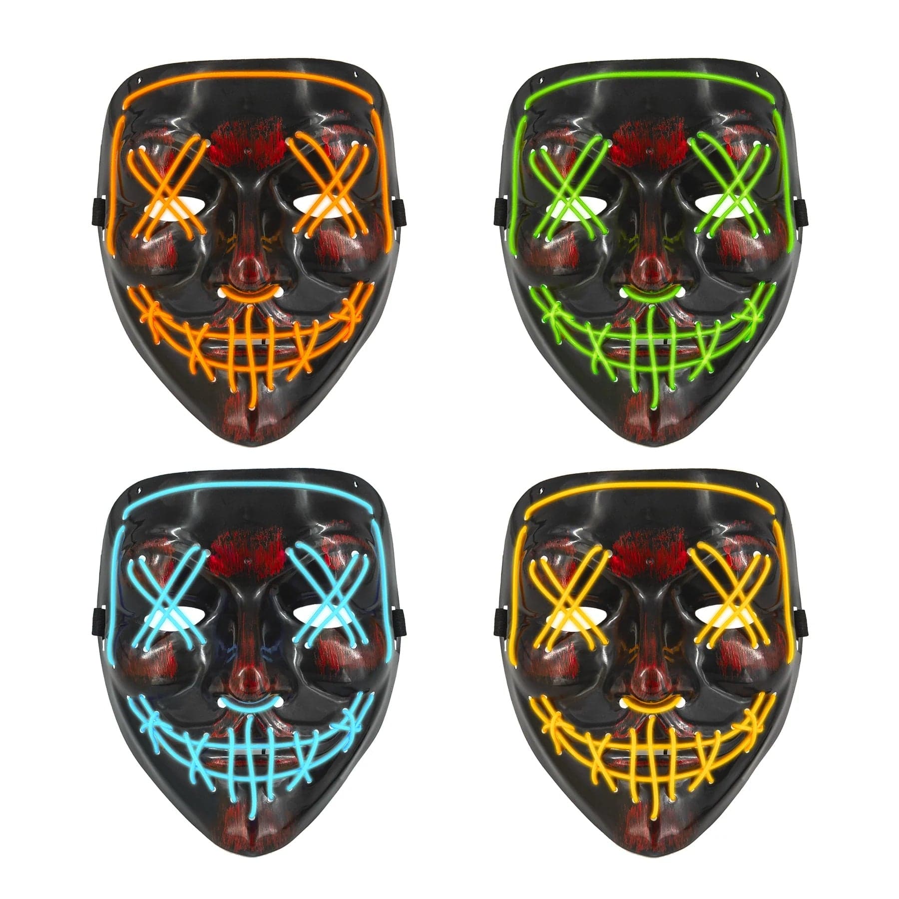 partypal Kita LED kaukė, 17x20,5 cm