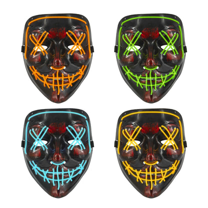 partypal Kita LED kaukė, 17x20,5 cm