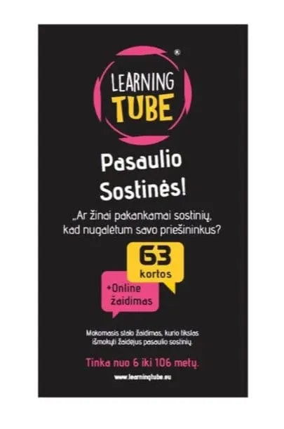 Pasaulio sostinės-Stalo žaidimai-Brain Games LT