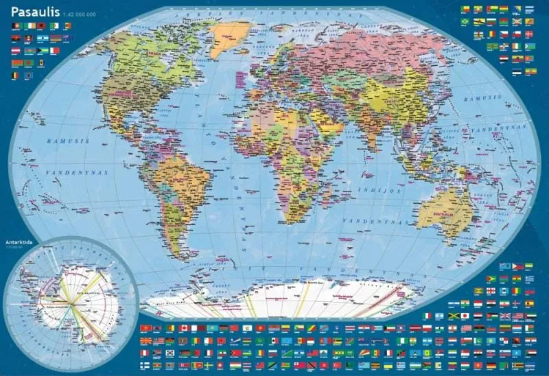 Pasaulis. Didžioji šeimos delionė, 1500-Universalios dėlionės-Brain Games LT