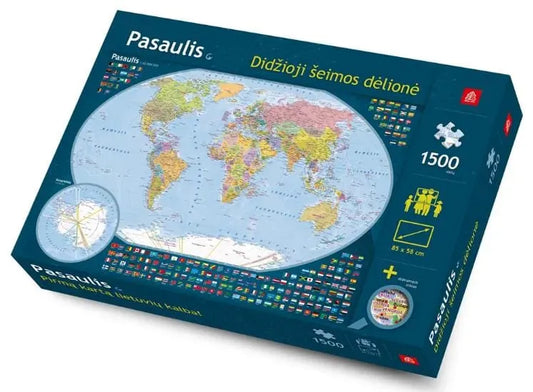 Pasaulis. Didžioji šeimos delionė, 1500-Universalios dėlionės-Brain Games LT