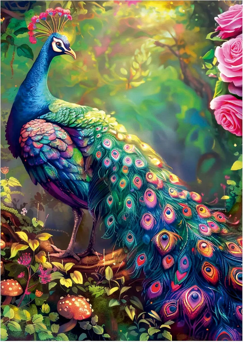 Educa Universalios dėlionės Peacock Garden, 1000