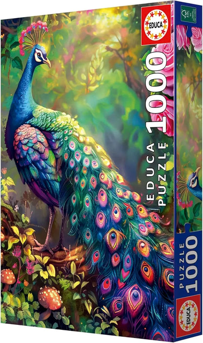 Educa Universalios dėlionės Peacock Garden, 1000