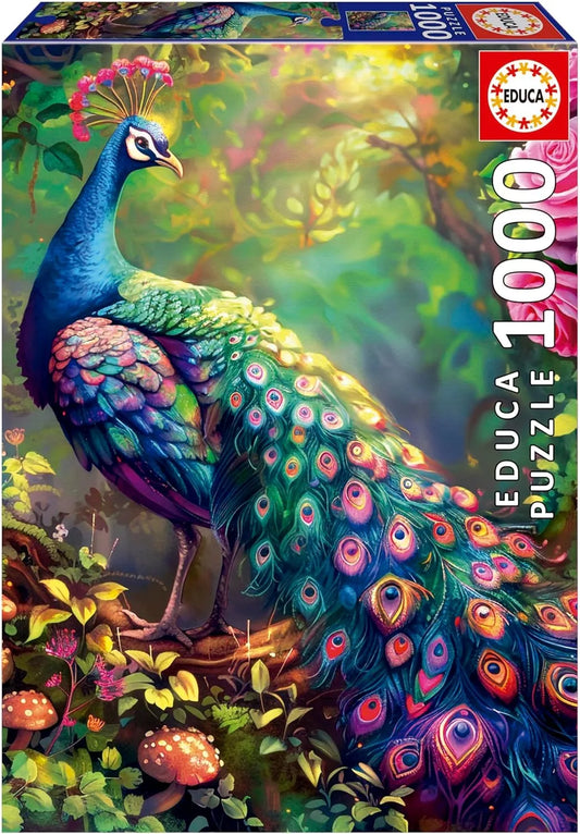 Peacock Garden, 1000-Universalios dėlionės-Brain Games LT
