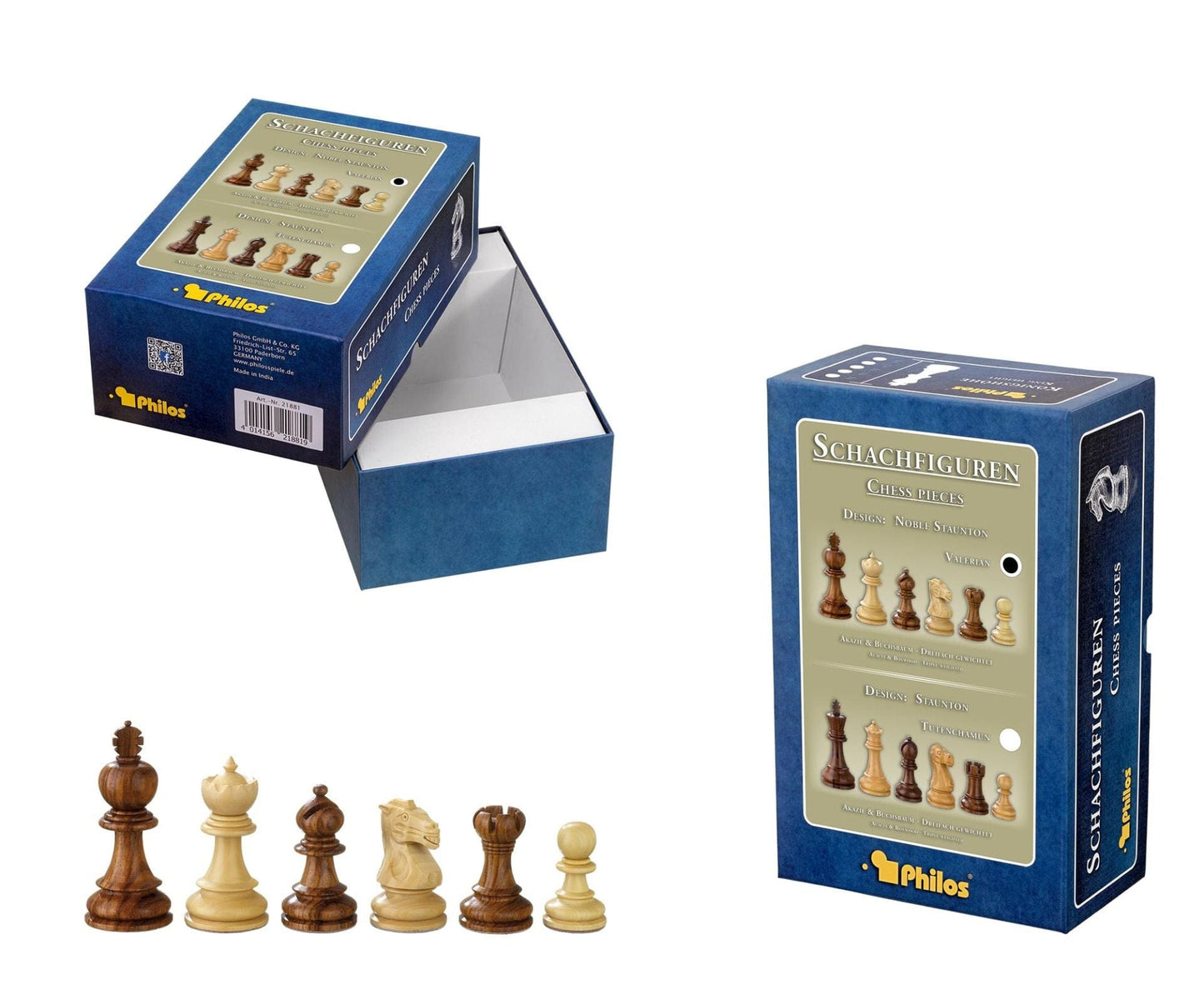 Philos Klasikiniai žaidimai Chess pieces Valerian