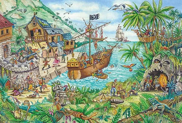 Schmidt Vaikiškos dėlionės Pirate cove (pirate flag), 100