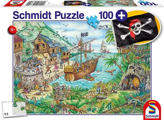 Pirate cove (pirate flag), 100-Vaikiškos dėlionės-Brain Games LT