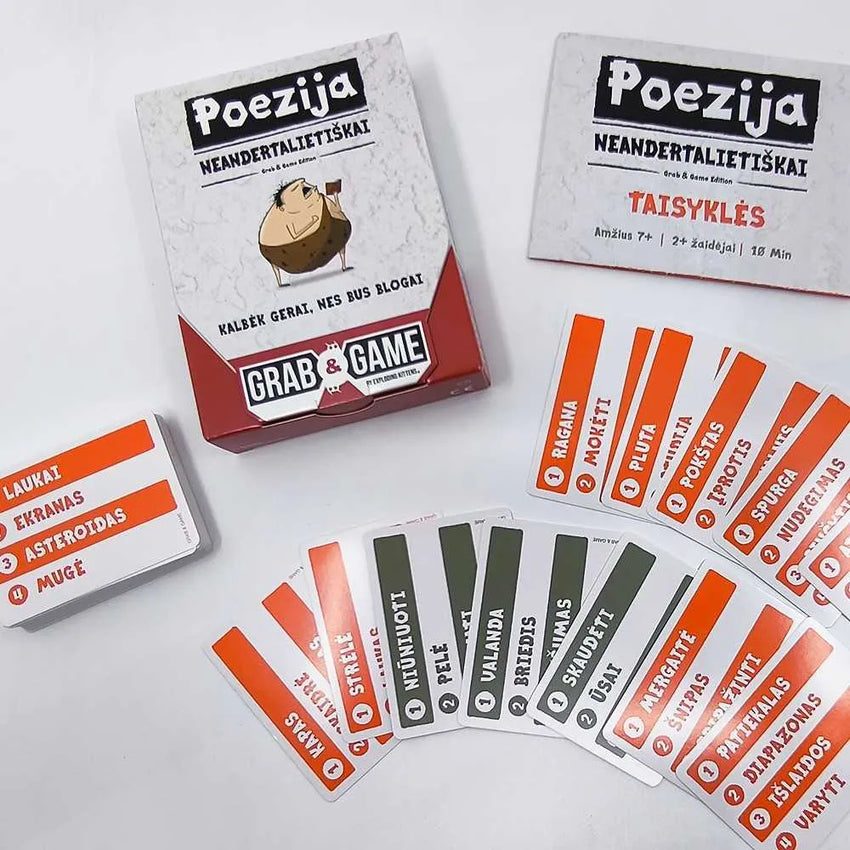 Poezija Neandertalietiškai (MINI)-Stalo žaidimai-Brain Games LT
