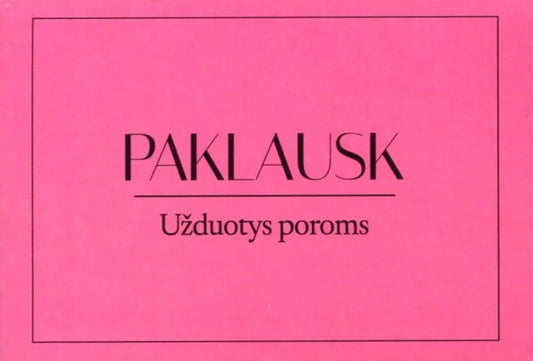 Pokalbių kortelės PAKLAUSK | UŽDUOTYS POROMS-Stalo žaidimai-Brain Games LT
