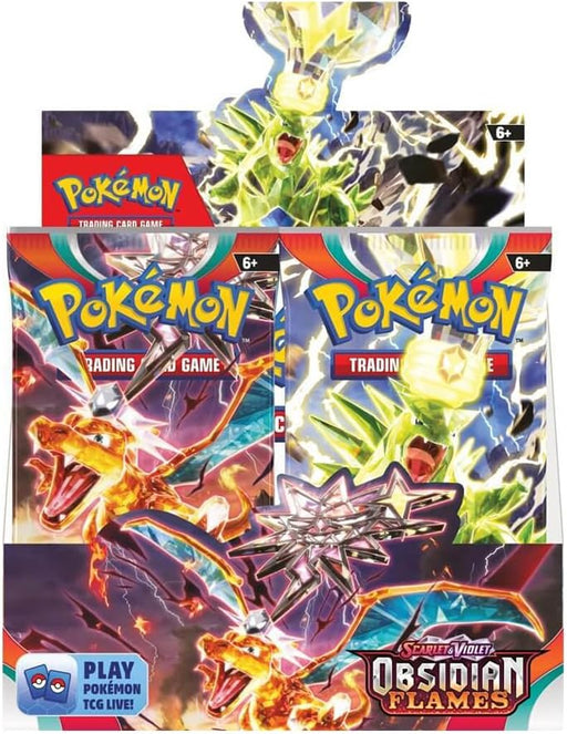 pokemon Stalo žaidimai Pokémon TCG: Scarlet & Violet 3 - Obsidian Flames Booster
