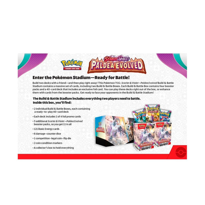 pokemon Stalo žaidimai Pokémon TCG: Scarlet & Violet - Paldea Evolved - Build & Battle