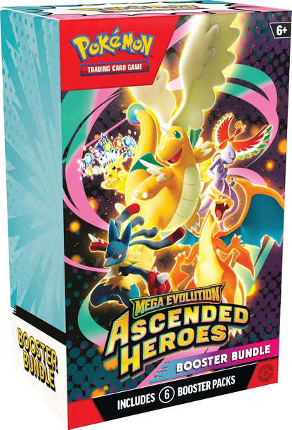 Pokémon TCG: Mega Evolution: Ascended Heroes - Booster Bundle-Stalo žaidimai-Brain Games LT