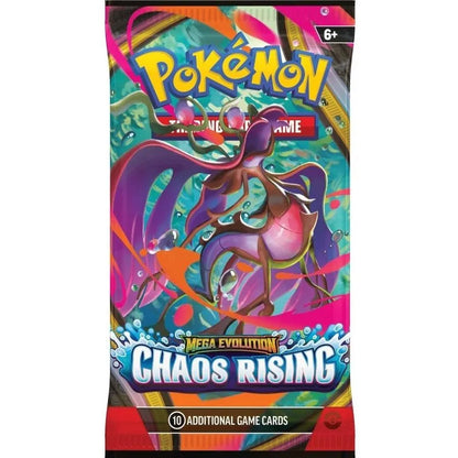 Pokemon TCG: Mega Evolution ME04 - Chaos Rising Booster Pack-Stalo žaidimai-Brain Games LT