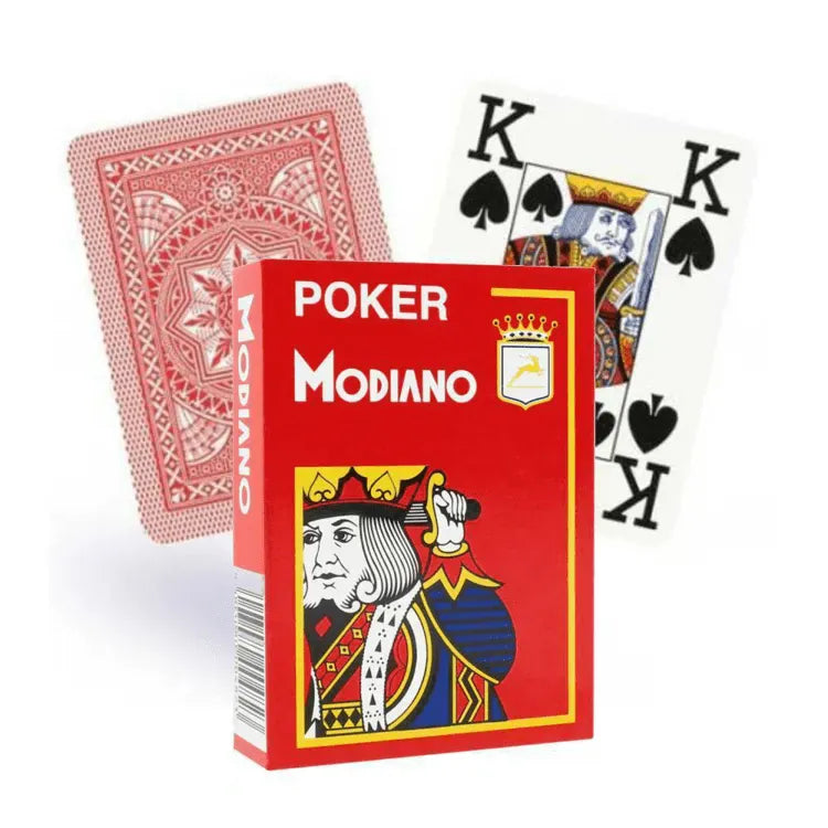 Poker Modiano žaidimų kortos (Raudonos)-Kita-Brain Games LT
