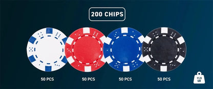 Pokerio rinkinys 200 žetonų-Klasikiniai žaidimai-Brain Games LT