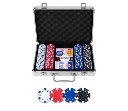 Pokerio rinkinys 200 žetonų-Klasikiniai žaidimai-Brain Games LT