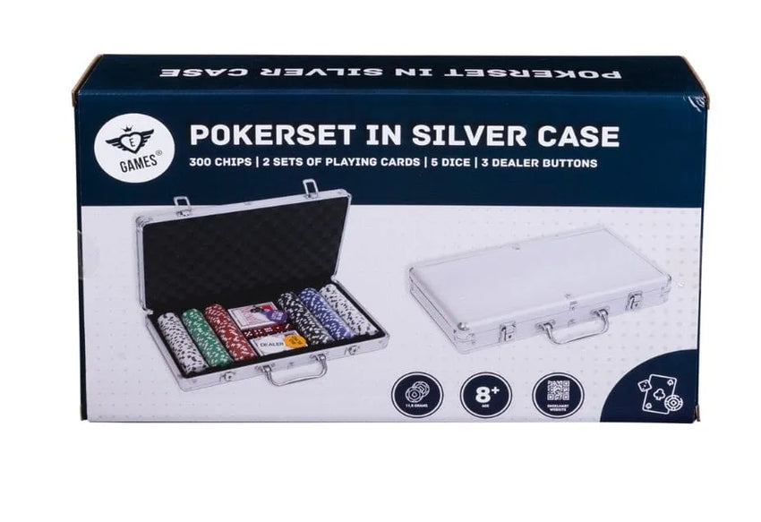 Pokerio rinkinys 300 žetonų-Klasikiniai žaidimai-Brain Games LT