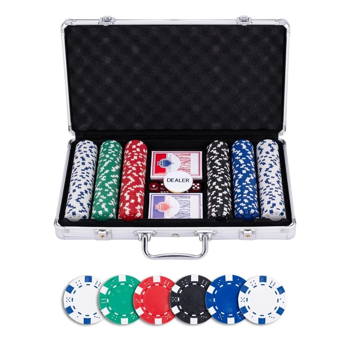 Pokerio rinkinys 300 žetonų-Klasikiniai žaidimai-Brain Games LT