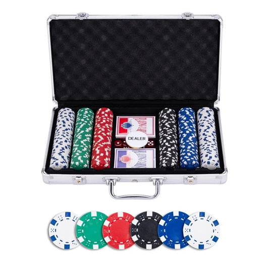 Pokerio rinkinys 300 žetonų-Klasikiniai žaidimai-Brain Games LT