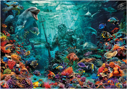 Poseidon Coral Reef, 1000-Universalios dėlionės-Brain Games LT